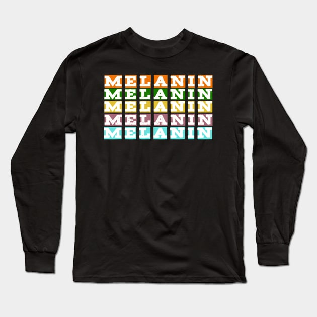 melanin Long Sleeve T-Shirt by Lamink